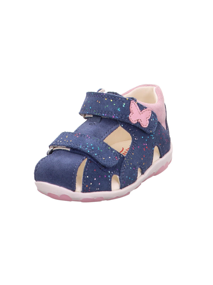 Superfit Baby Mädchen FANNI Sandalen, 21 EU Blau Rosa 8020