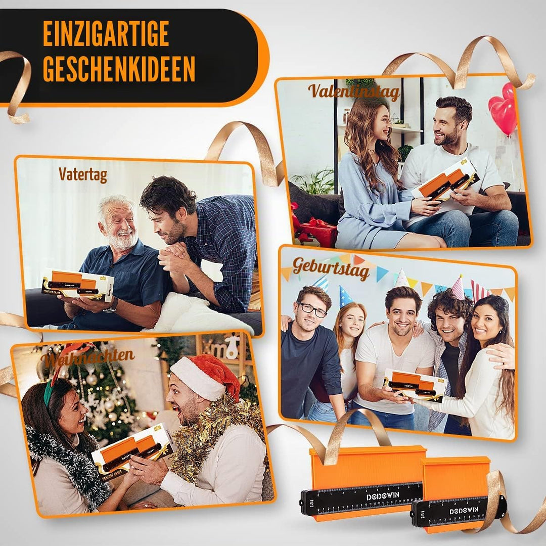DODOWIN Konturenlehre Gross 2pcs, Konturenlehre Mit Feststeller, Laminat Schablone, Weihnachtsgesche