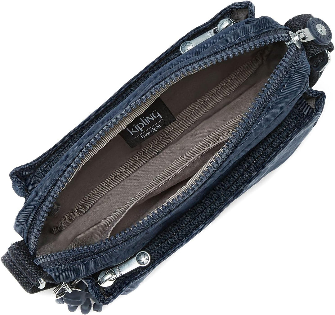 Kipling Damen Abanu Crossbody, Blue Bleu 2, 7.5x20x13.5 cm EU, Blue Bleu 2