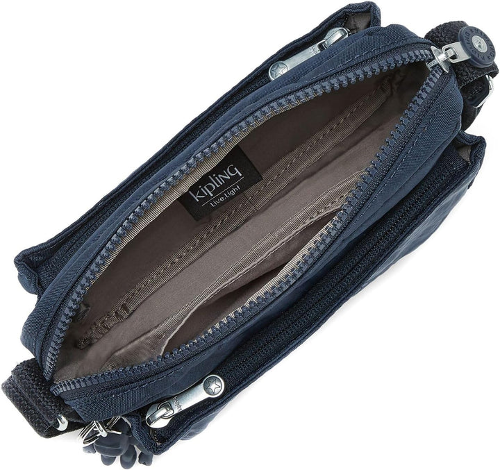 Kipling Damen Abanu Crossbody, Blue Bleu 2, 7.5x20x13.5 cm EU, Blue Bleu 2