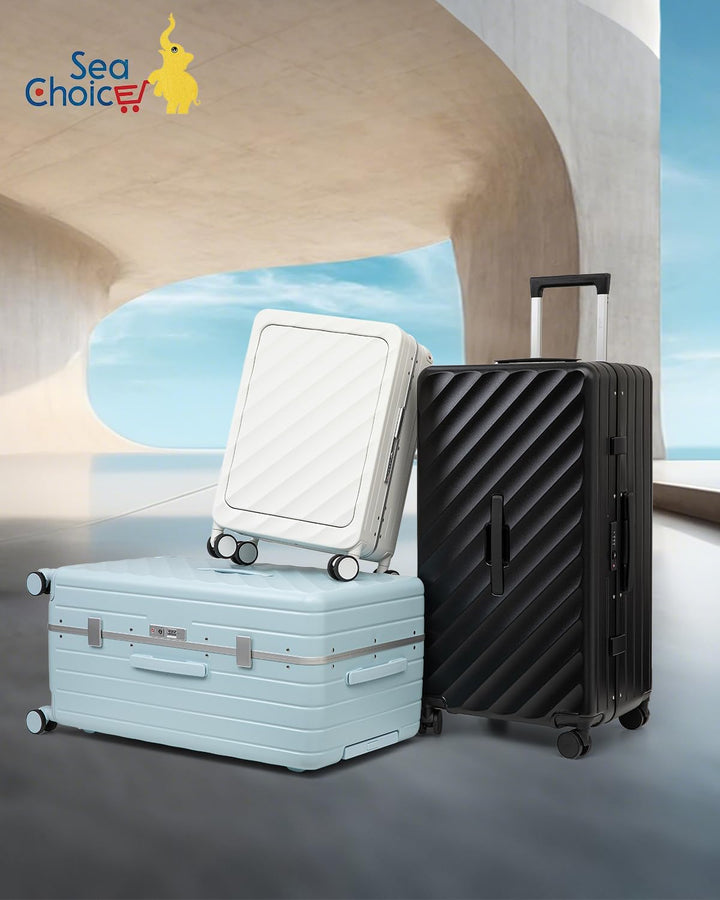 Sea choice Kofferset 2 Teilig Hartschale Trolley Handgepäck mit Laptopfach und Grosse Kapazität 30in