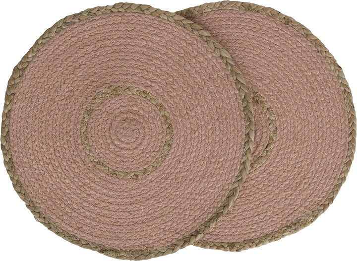 Penguin Home Set mit 12 Jute-Platzsets, Untersetzern und Serviettenringen, rund, handgefertigt von e