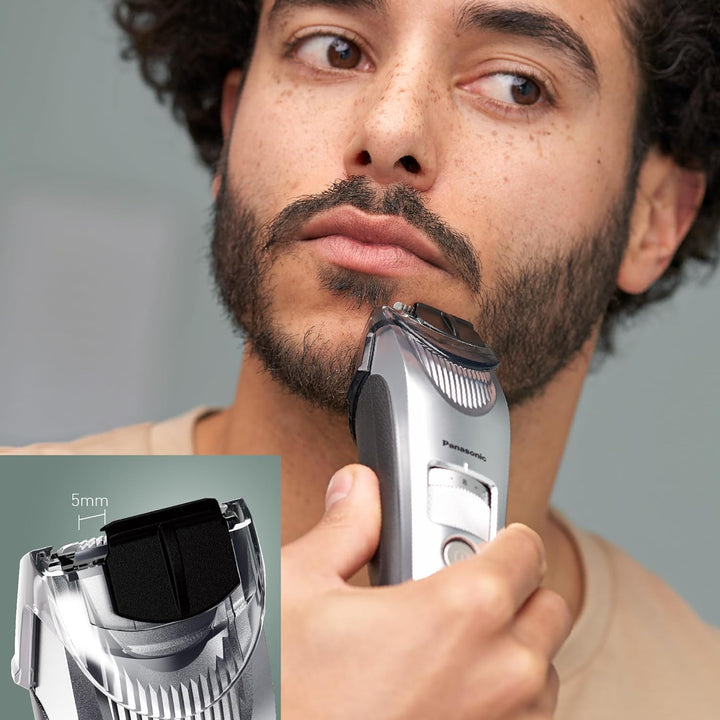 Panasonic Premium Bartschneider ER-SB60, 19 Längeneinstellungen, Barttrimmer 0,5-10 mm, Trimmer für