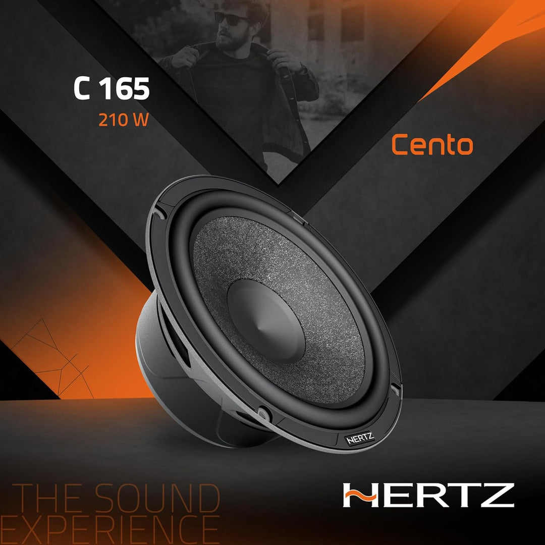 HERTZ Auto 165mm/16,5cm Tiefton/Woofer-Set Lautsprecher/Boxen Cento C165 Single, Single
