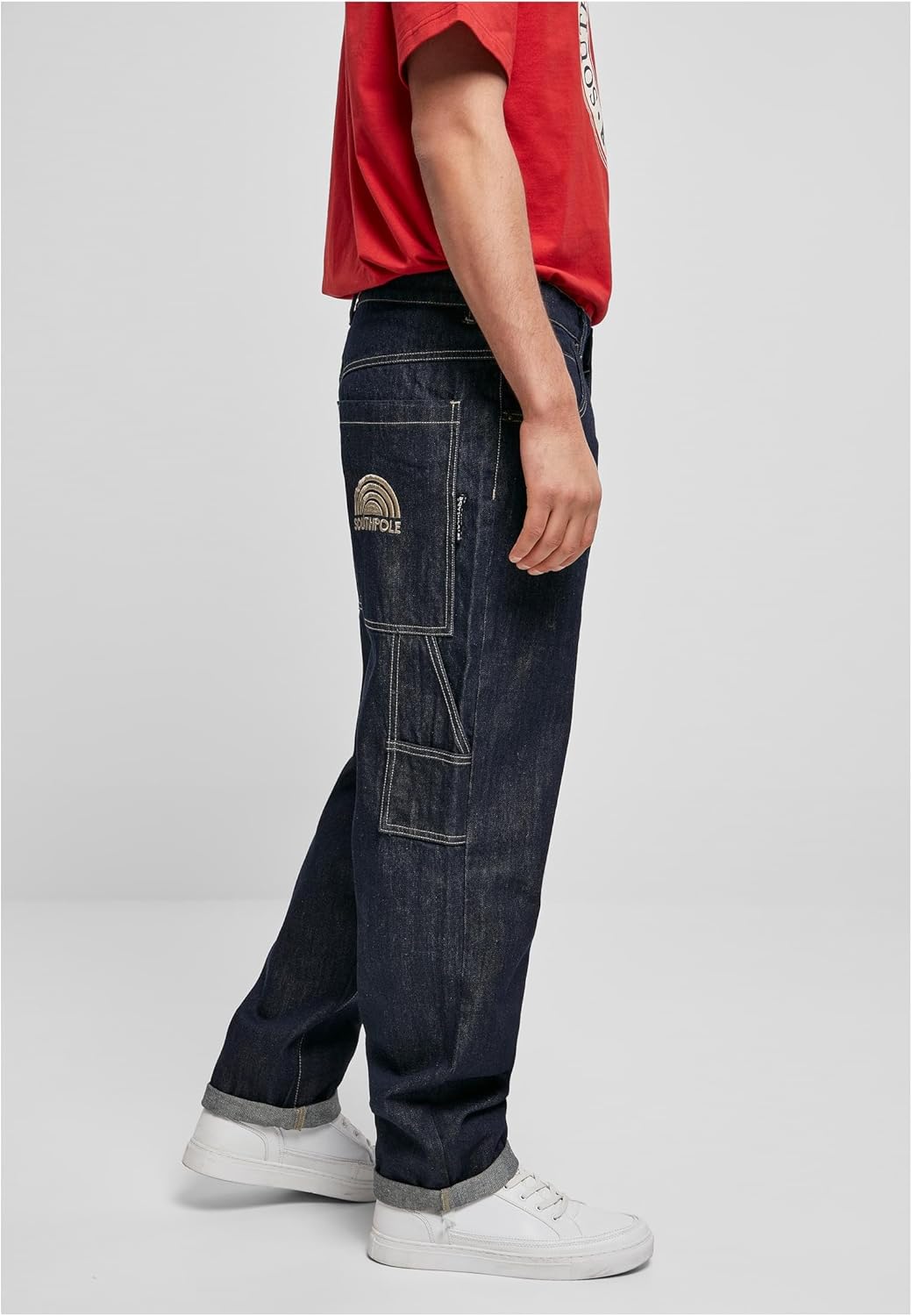 Southpole Herren Embroidery Denim Hose 30 Raw Indigo, 30 Raw Indigo
