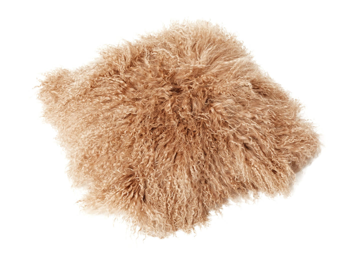 Reissner Lammfelle Tibet Lammfell Kissenbezug langflorig 30x30cm JAY26 Farbe Camel/Hellbraun Jay26 C