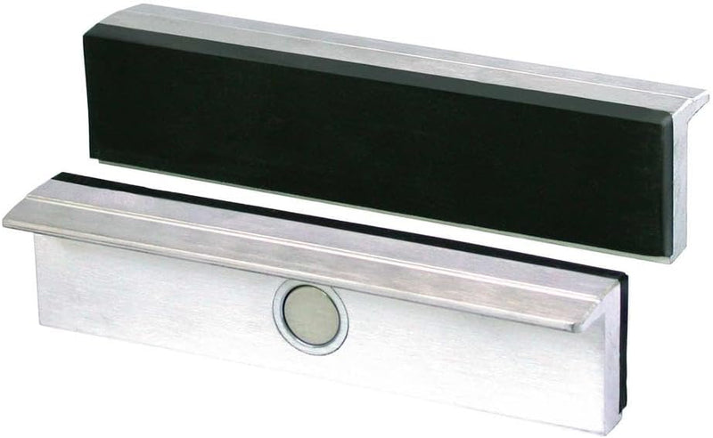 Heuer 112120 Schraubstockbacken (Schutzbacken rechtwinkelig; planparallel; integrierte Spezialmagnet