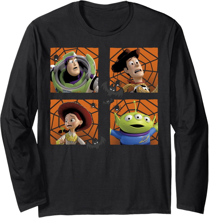 Disney Pixar Toy Story Group Shot Spiderwebs Halloween Langarmshirt