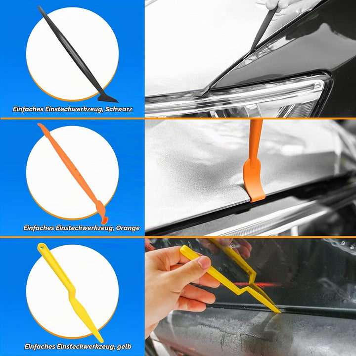 EHDIS Folierungs Werkzeug Set mit Sprühflasche-500ML, Rakel Set für Car Wrapping, Auto Folierung, Wi