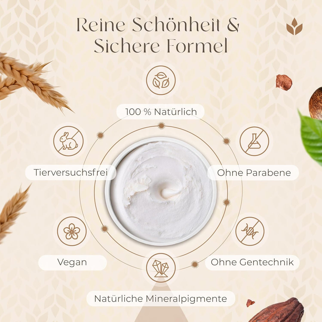 Cocoa Glow 100% natürliches Körperöl mit Schimmer – Tiefenpflege & strahlende Haut, angereichert mit