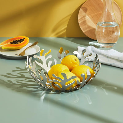 Alessi "Mediterraneo" Obstschale aus Edelstahl, 29 cm Single, Single