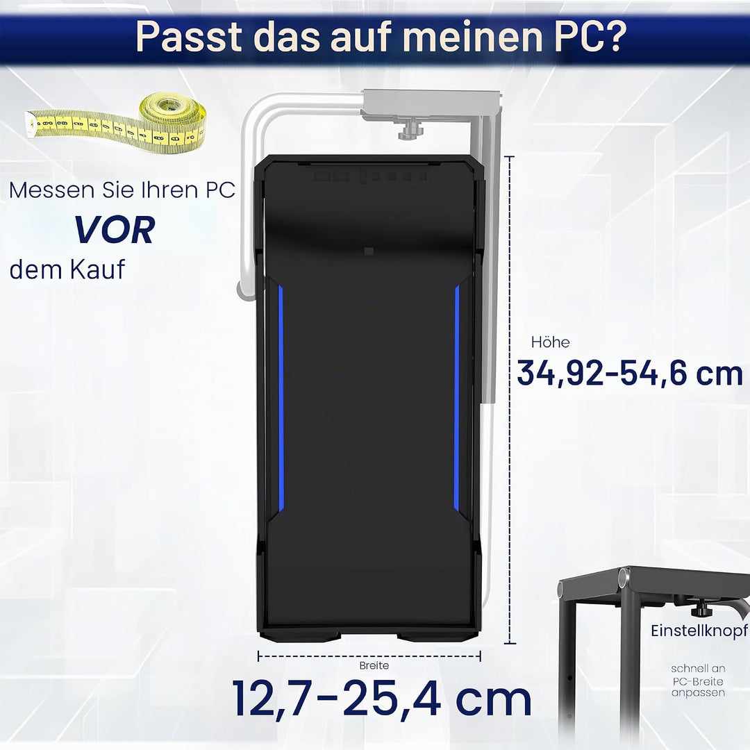 VIVO MOUNT-PC04A Computergehäuse-Halterung für den Schreibtisch bis zu 30 kg Large, Large