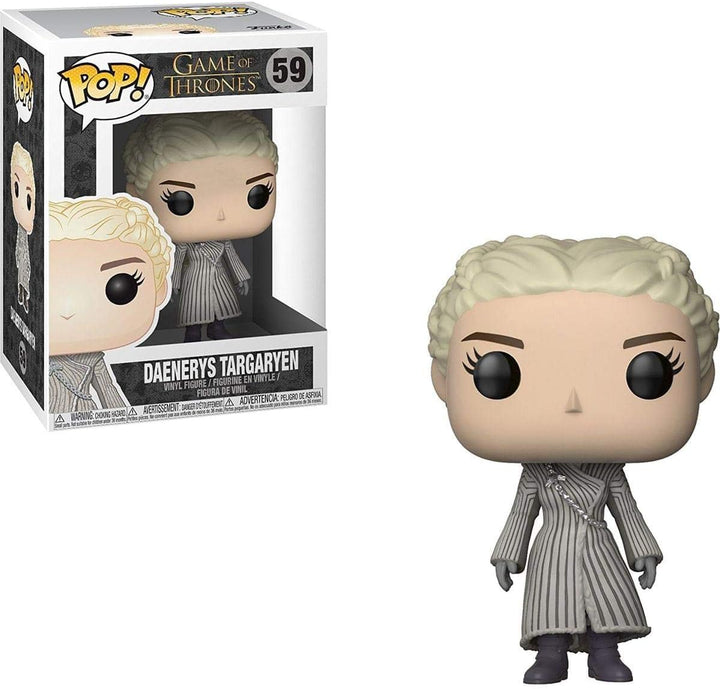 Funko Pop! TV: GOT S8 - Daenerys Targaryen - (White Coat) - Game Of Thrones - Vinyl-Sammelfigur - Ge