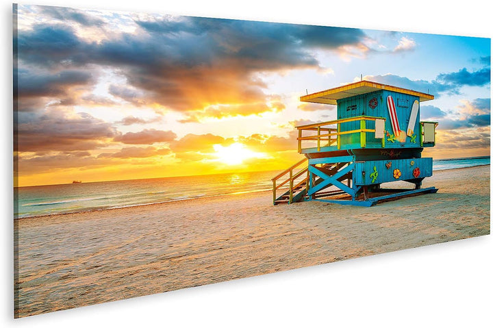 islandburner Bild auf Leinwand Miami South Beach Sunrise Florida Usa Bilder Wandbilder Poster Leinwa