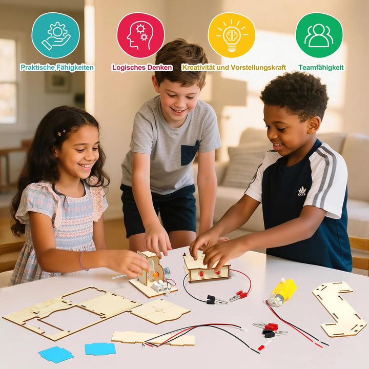 Experimente für Kinder ab 8 9 10 11 12 13 14, Elektronik Baukasten, Experimentierkasten, Elektro Bau