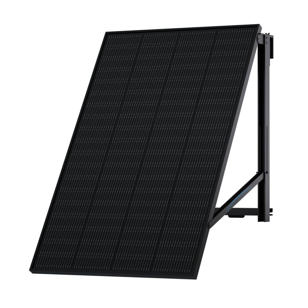 SUNSHARE RAY 200W Full Black Solarmodul inkl. Geländer-Halterung – TopCon N-Typ – 25% Wirkungsgrad –