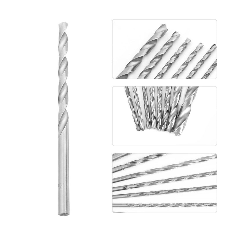 8 Stücke Spiralbohrer HSS Extra Lange 200mm Round Shank für Holz Aluminium Durchmesser 4-10mm