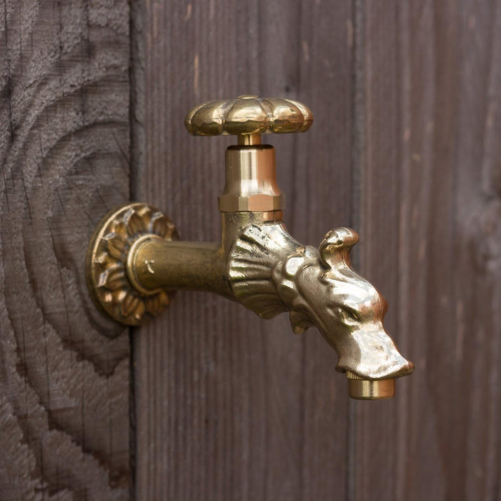 Antikas Wasserhahn | Wasserspeier aus Messing für Brunnen | Drachenkopf Design