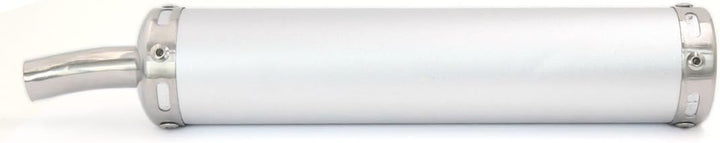 sourcing map Universal Motorrad Schalldämpfer Endrohr - 280mm x 60mm in Silber Ton