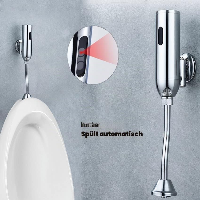 Fdit WC-Sitz, automatischer Sensor Urinal-Druckspüler Urinal-, offen, für mehr lecke WC, mit Kolibri
