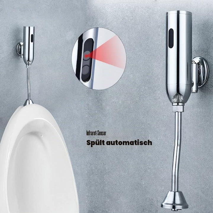 Fdit WC-Sitz, automatischer Sensor Urinal-Druckspüler Urinal-, offen, für mehr lecke WC, mit Kolibri