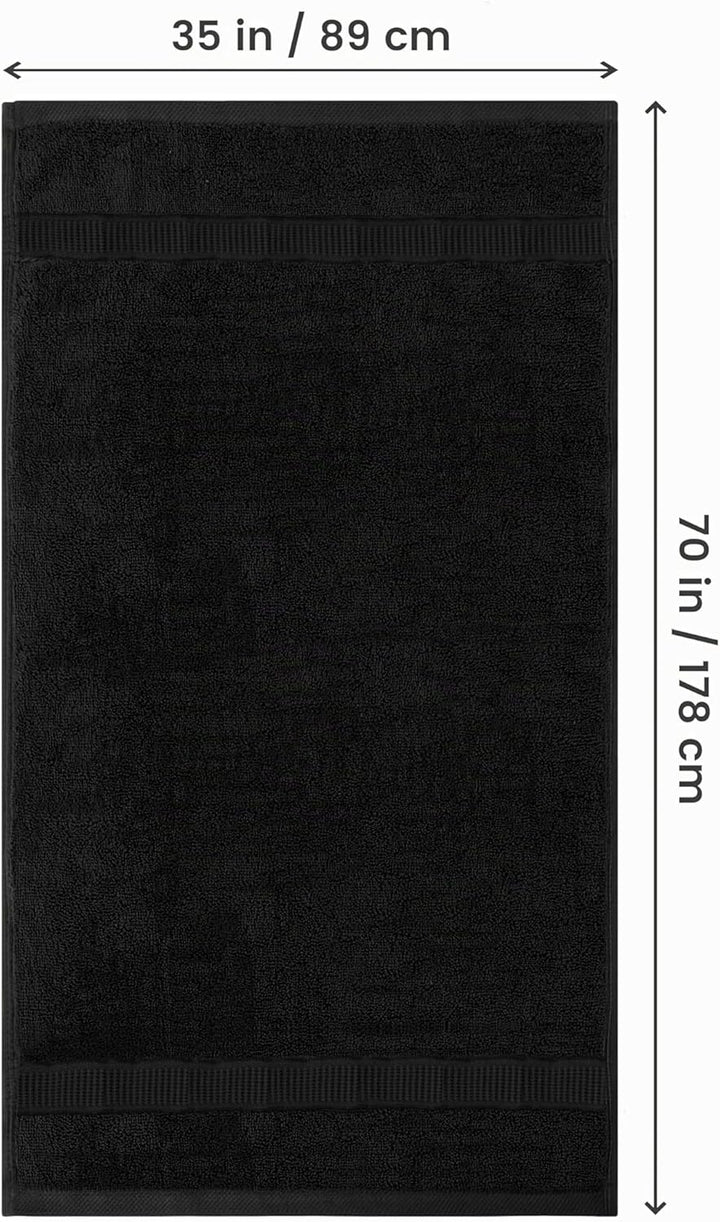 Utopia Towels - 2er Badetücher Gross aus Baumwolle mit Aufhänger, Saunatücher,Badehandtücher Gross,