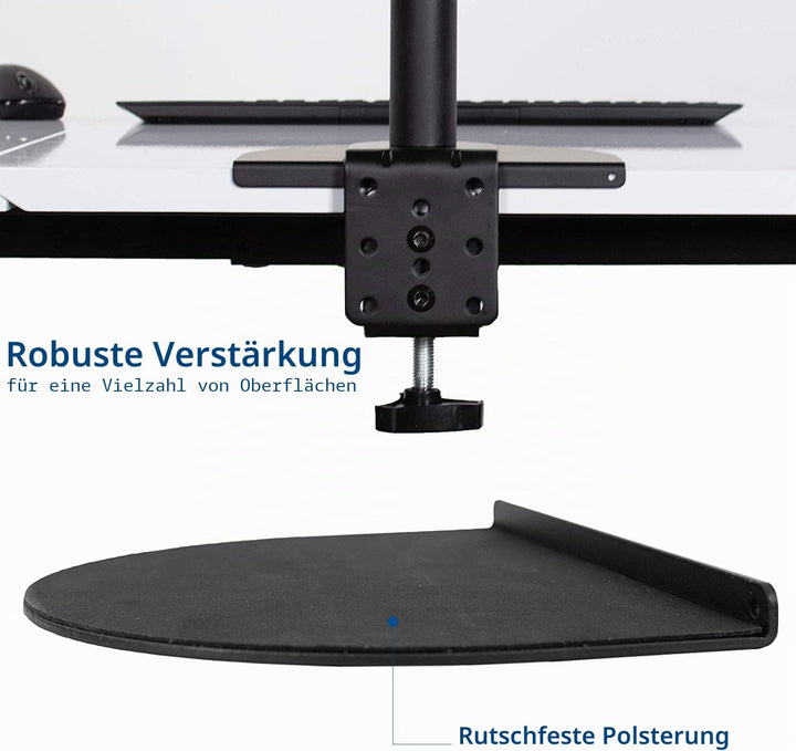 Pholiten Monitorhalter-Verstärkungsplatte für dünne, Glas- und andere zerbrechliche Tischplatten, St
