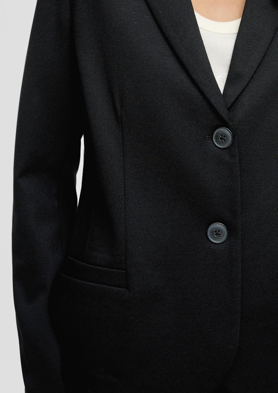 s.Oliver Jersey-Blazer mit Twillstruktur 36 9999_schwarz, 36 9999_schwarz