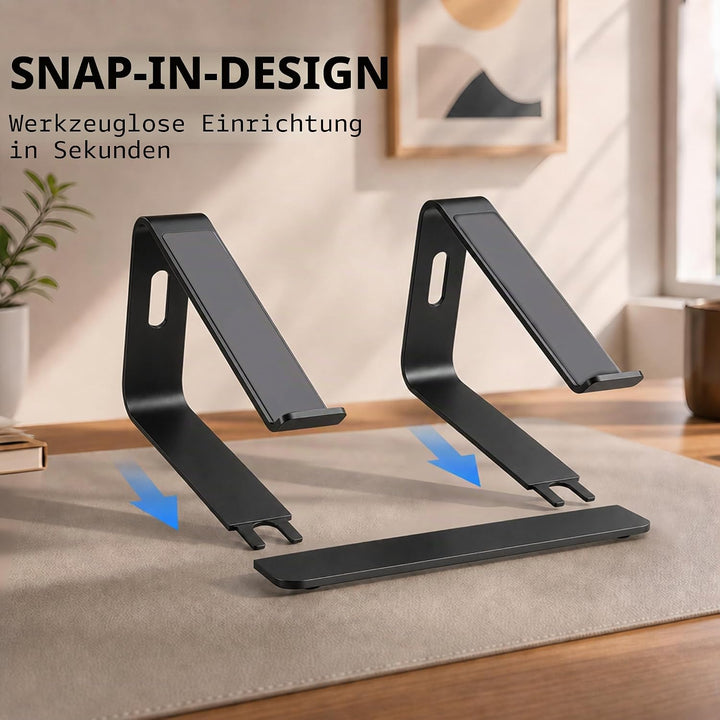 Orionstar Laptop Ständer, Ergonomischer Laptop Stand für Schreibtisch, Aluminium Laptop Halterung mi
