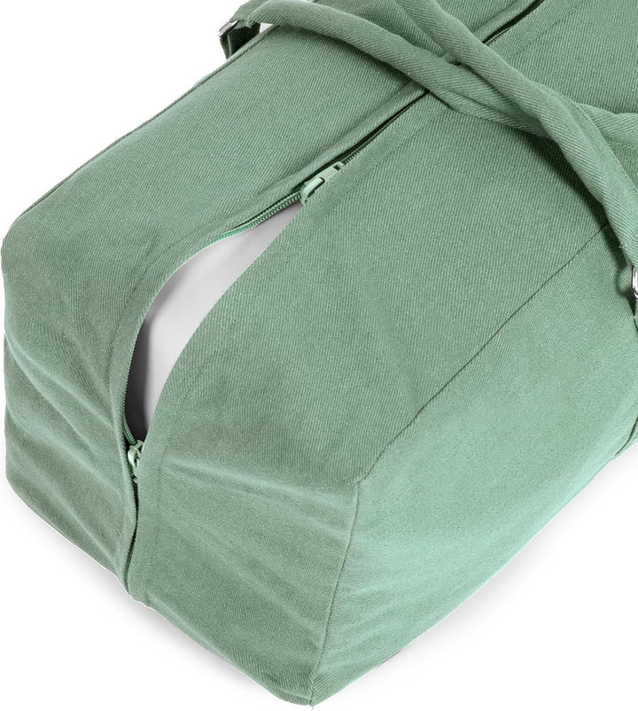 Yoga Studio Tasche für Yoga-Set, YKK, mit durchgehendem Reissverschluss, Baumwolle, für Yoga und Pil