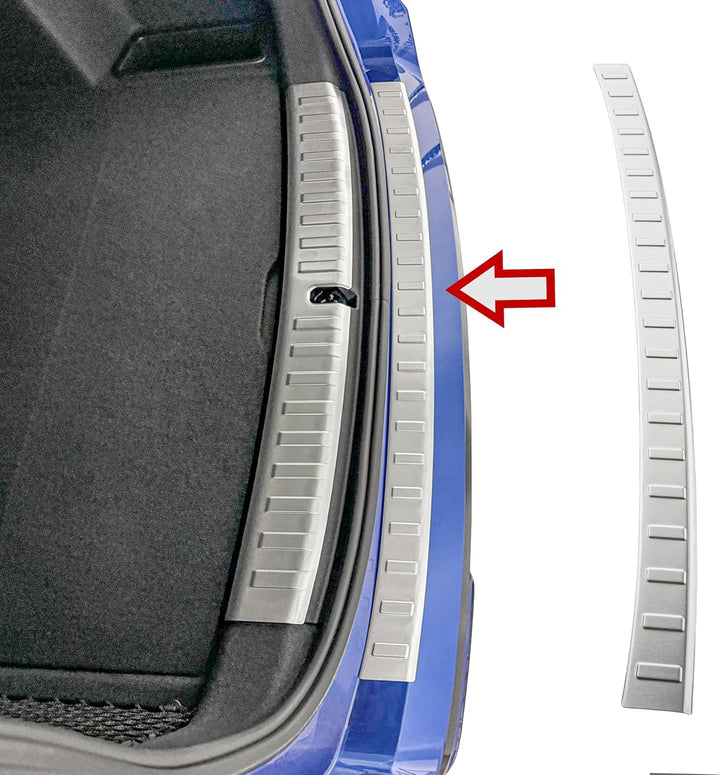 RECAMBO Ladekantenschutz Edelstahl kompatibel für BMW X1 iX1 | Typ U11 | BJ ab 2022 - matt gebürstet