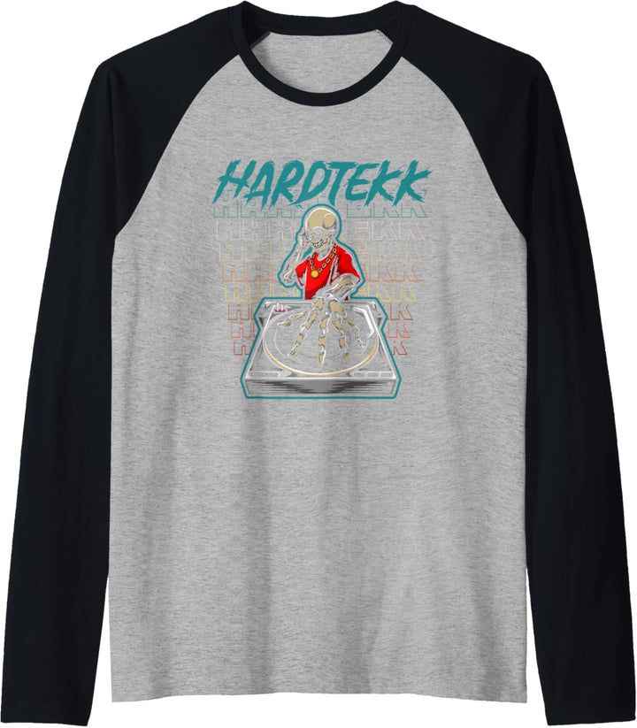 Rave Gabber House DJ - EDM Raver Techno Hardtekk Raglan