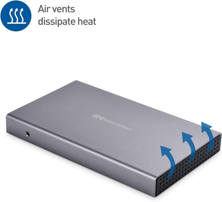 Cable Matters Aluminum 10Gbps USB 3.1 Gen 2 Externes SSD-Festplattengehäuse (USB C-Gehäuse, SSD Gehä
