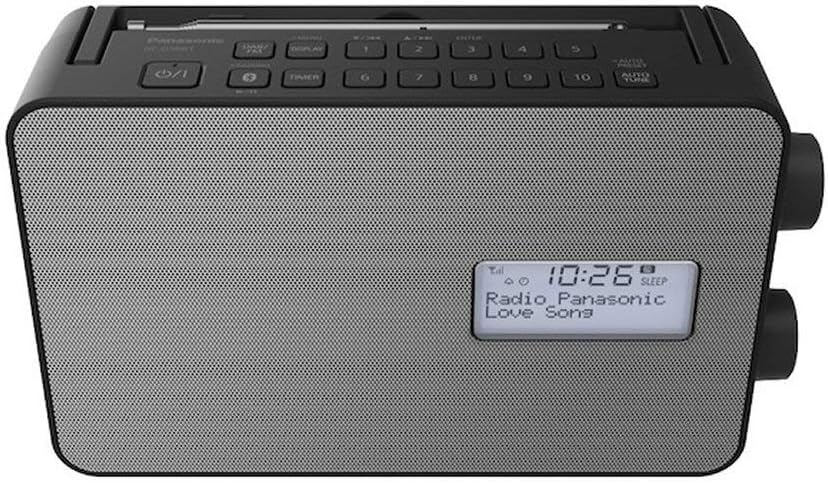 Panasonic RF-D30BTEG-K DAB+ FM-Radio, Bluetooth, IPX4, Küchentimer, Aufladen des Smartphones über US