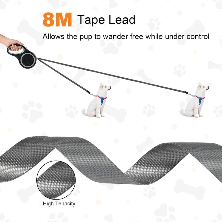 Aomig Rollleine für Hunde Hundeleine für Kleine Grosse Hunde 360° Verhedderungsfreier Ausziehbar mit