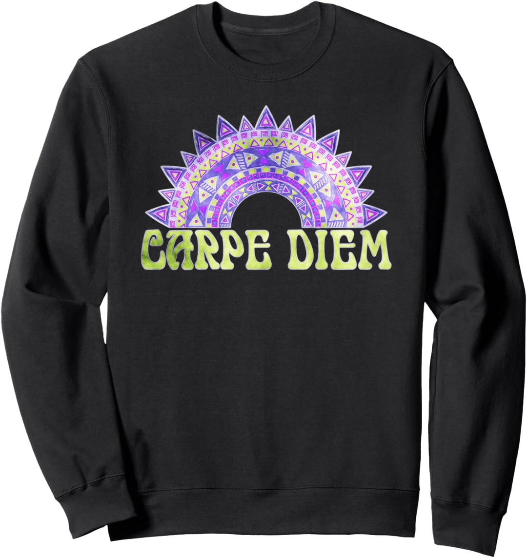 CARPE DIEM Latin - Indigenous Mandala 5 - Fan Fun Sweatshirt