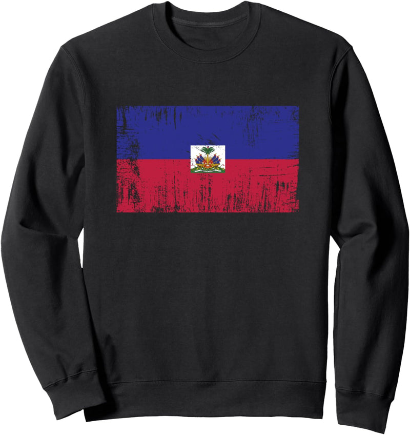 Haiti Fahne Haitianische Flagge Geschenk Fussball-Fan Sport Sweatshirt