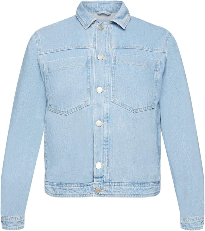 ESPRIT Herren Jacke XS 903/Blue Light Wash, XS 903/Blue Light Wash