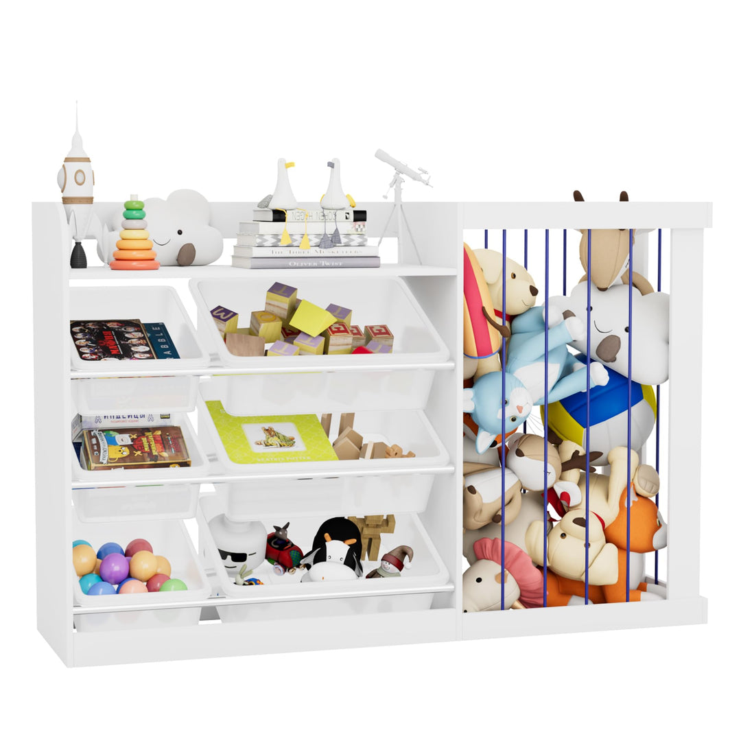 NACHES Kinder Bücherregal Spielzeugregal Kuscheltier Aufbewahrung Kinderregal Spielzeug-Organizer fü