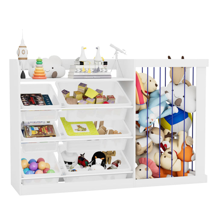 NACHES Kinder Bücherregal Spielzeugregal Kuscheltier Aufbewahrung Kinderregal Spielzeug-Organizer fü