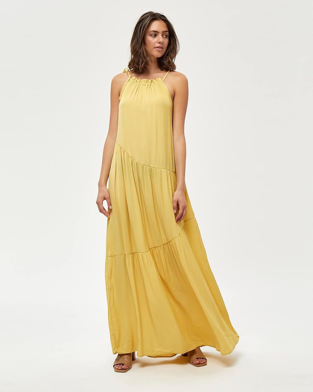 Desires Damen Joyla Kleid XS 6108 Dark Yellow, XS 6108 Dark Yellow