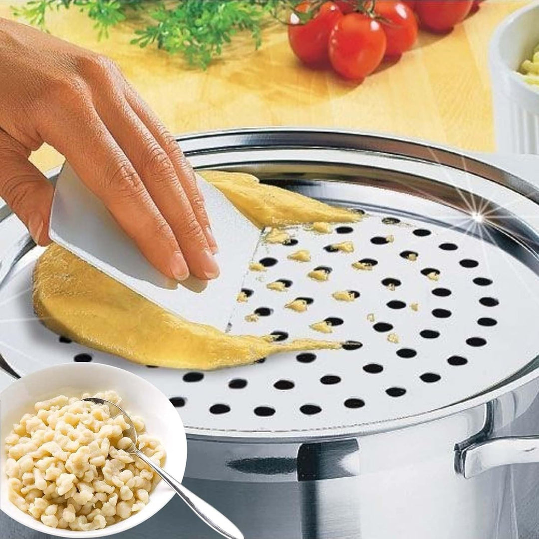 Spätzlesieb Aus Edelstahl Runden, Spätzlesieb Für Töpfe (24-28cm) - Mühelose Und Schnelle Herstellun