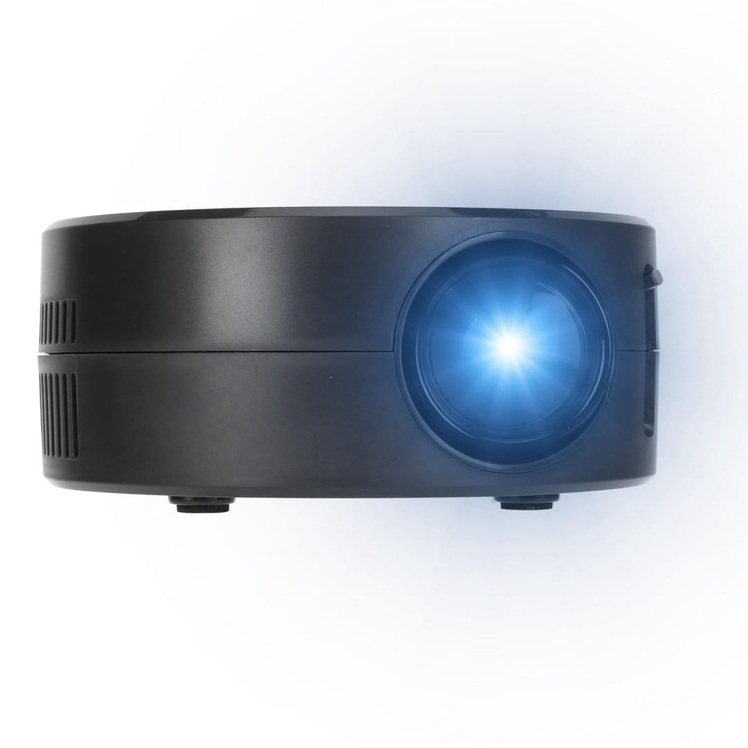 Tragbarer Miniprojektor mit WLAN und, Optimale Bildqualität, Integrierter Lautsprecher, Mobile Strom