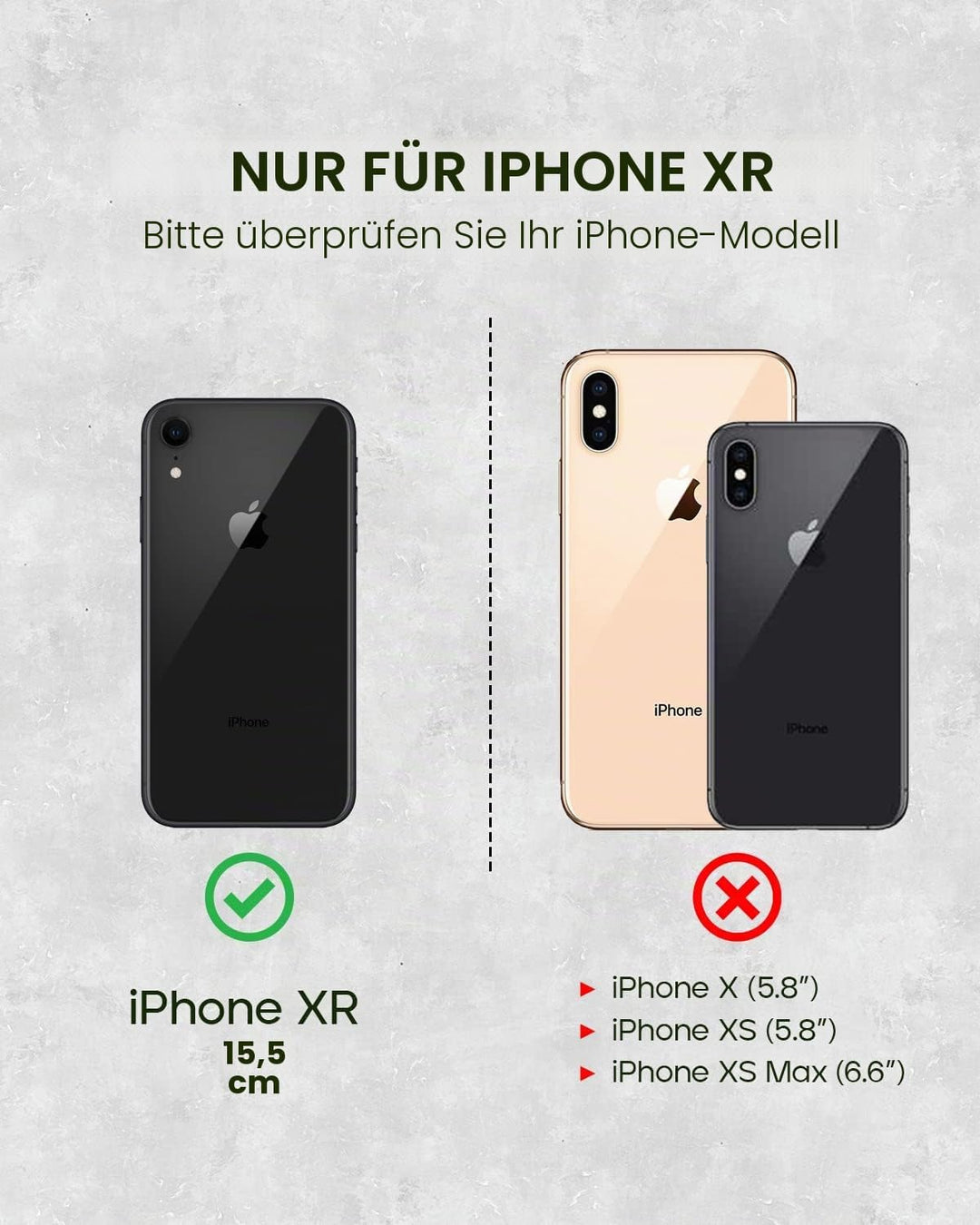 Porter Riley - Lederhülle kompatibel mit iPhone XR. Premium Echtleder Standhülle/Cover/Brieftasche m