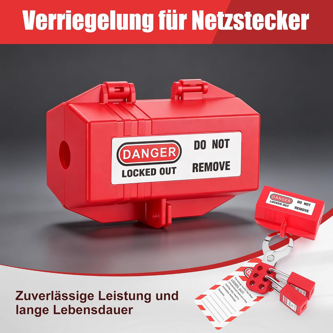 Elektrischer Leistungsschalter-Verriegelungs- und Kennzeichnungssatz Sicherheitsvorhängeschloss Loto