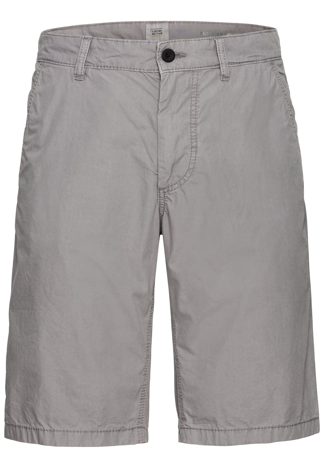 camel active Herren Shorts Chinoshorts aus Reiner Baumwolle 34W Grau, 34W Grau