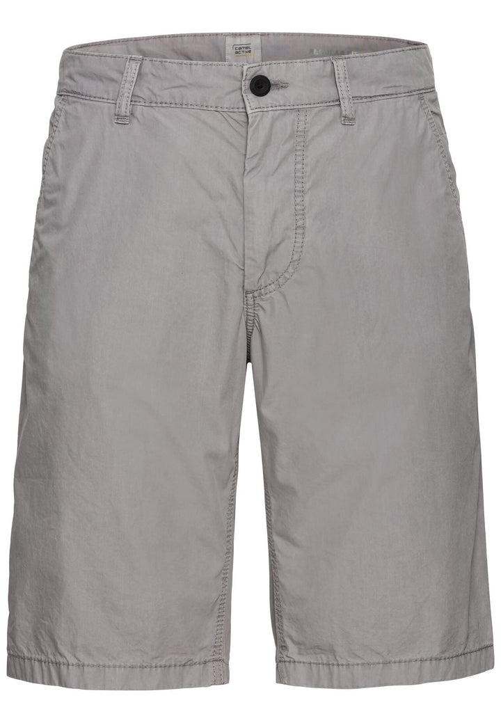 camel active Herren Shorts Chinoshorts aus Reiner Baumwolle 34W Grau, 34W Grau