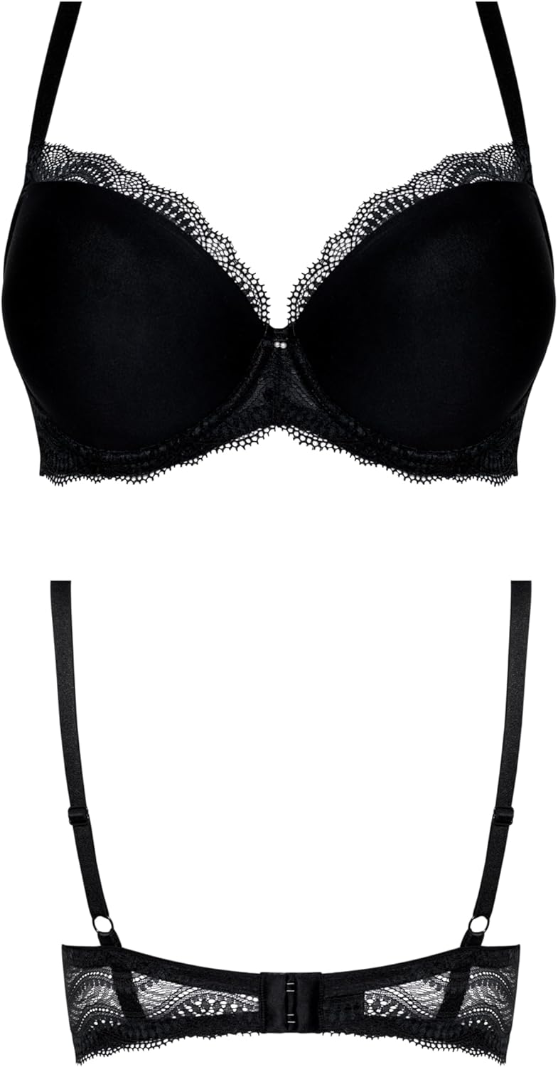Nipplex Pepite Push-up-BH für Damen – Glatter, Gepolsterter BH mit Spitze – Dekolleté-Enhancer-BH –