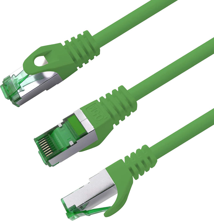 Cat7 Netzwerkkabel 7,5m - Blau - 10 Stück - Cat 7 Ethernetkabel Lankabel Lan 10Gbits Patchkabel Rj45