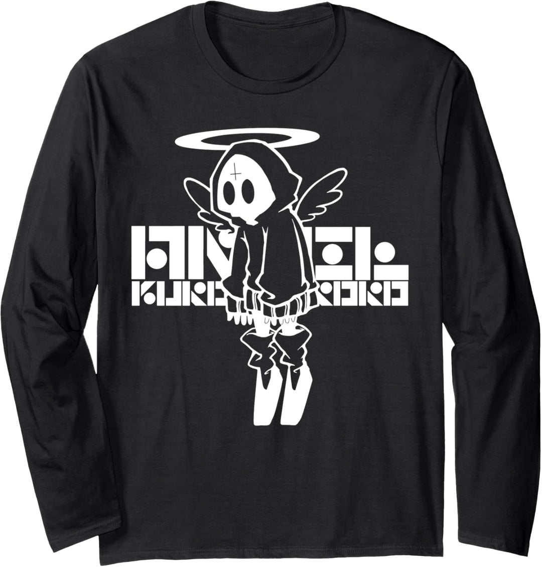 nog-T-0012-Engelsschwarz Langarmshirt